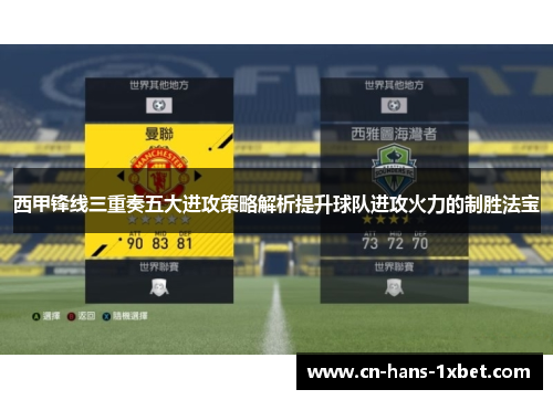 西甲锋线三重奏五大进攻策略解析提升球队进攻火力的制胜法宝